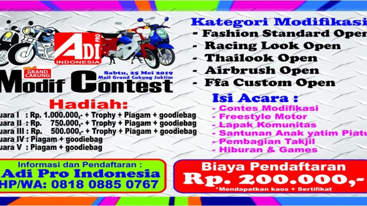 Ngabuburit Dan Ikut Adi Pro Modif Contest 25 Mei 2019 INDOREKOR